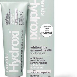 Davids Hydroxi Fluoride Free Nano Hydroxyapatite Whitening Toothpaste NEW